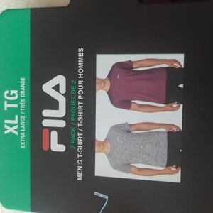 XL: FILA 2 Pack Active wear T-shirt Mens